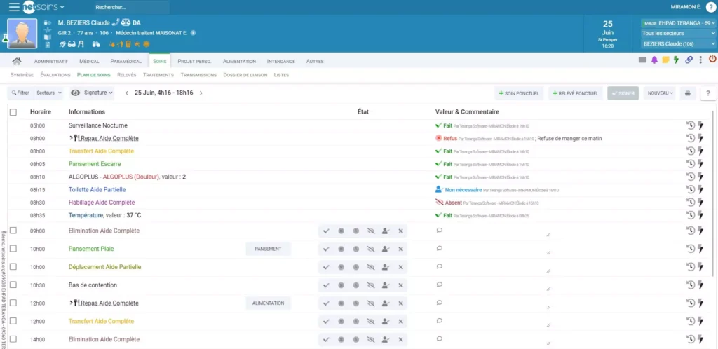 Netsoins – Le logiciel d'activité santé dédié aux EHPAD