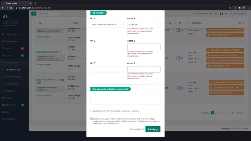 Ereferer : j’ai testé cette plateforme de netlinking – Mon avis complet 2025