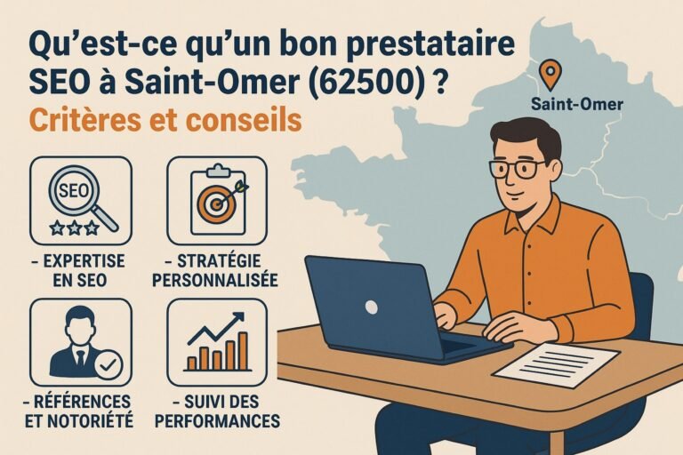 Qu’est-ce qu’un bon prestataire SEO à Saint-Omer (62500) ? Critères et conseils